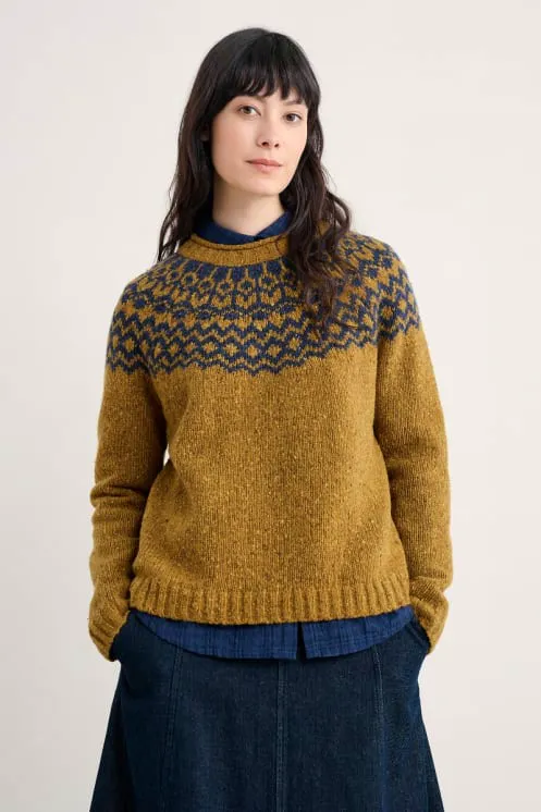 Seasalt Cornwall Port Kinnis Fair Isle Jumper, £85.95