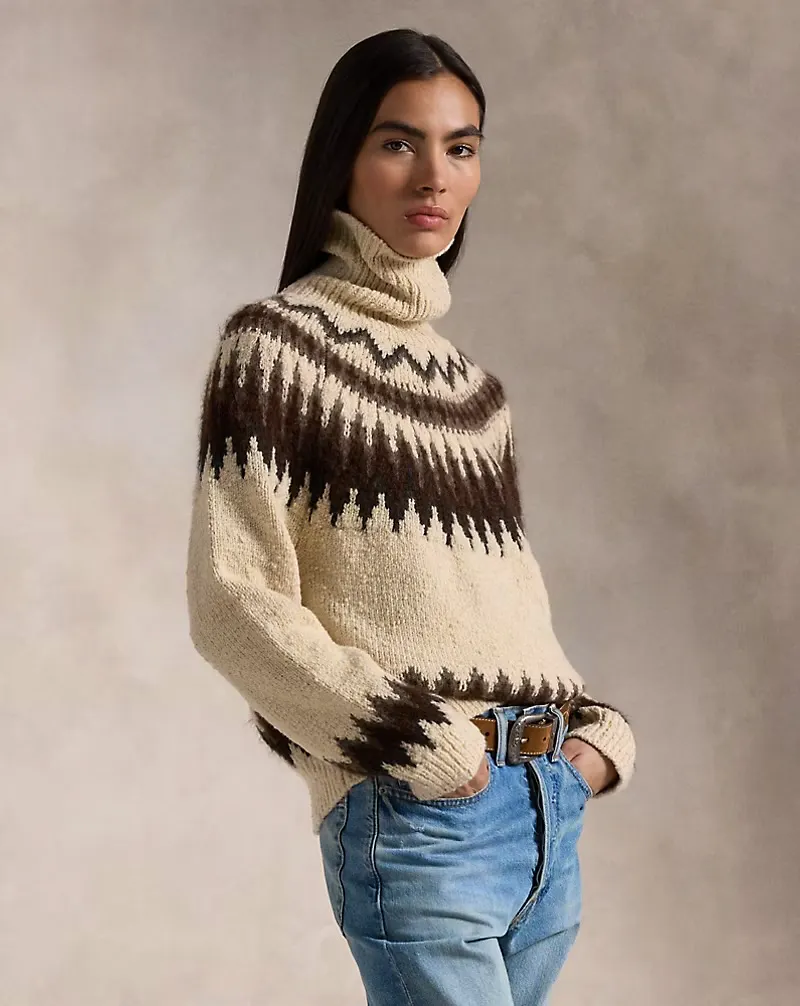 Ralph Lauren Fair Isle Wool Blend Roll Neck, £449
