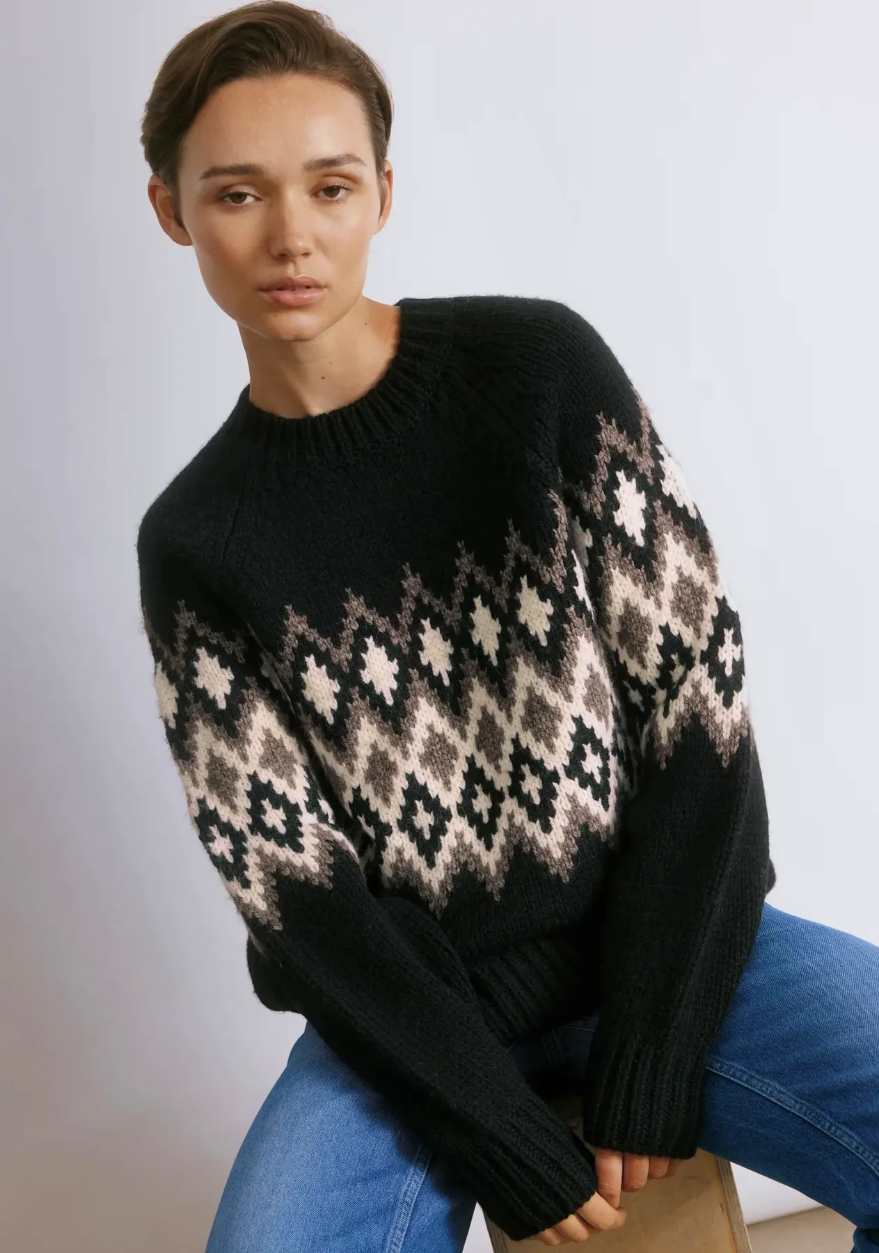 Albaray Chunky Fair Isle Jumper, £99