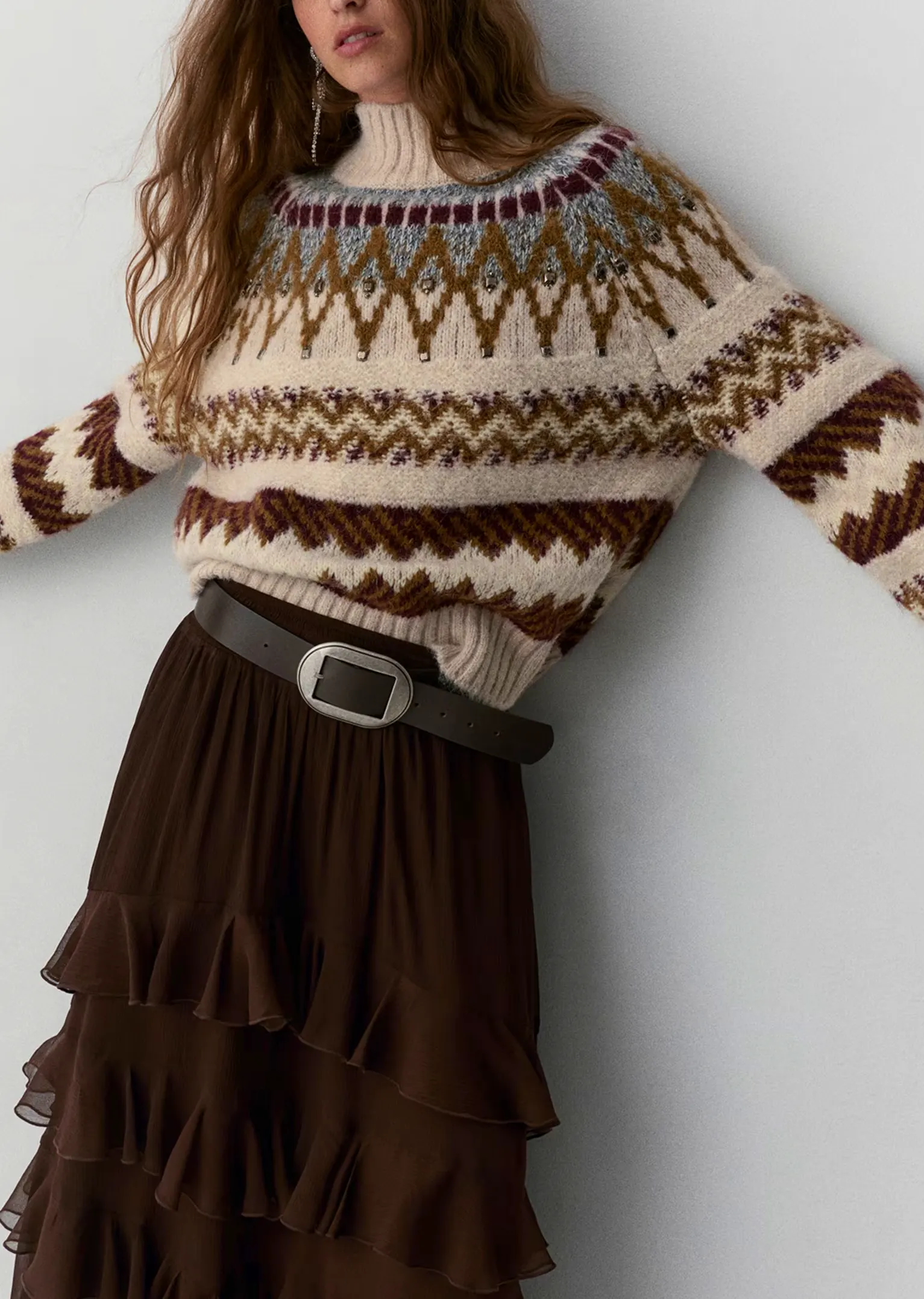 Marks & Spencer Embellished Fair Isle Jumper, £38.50