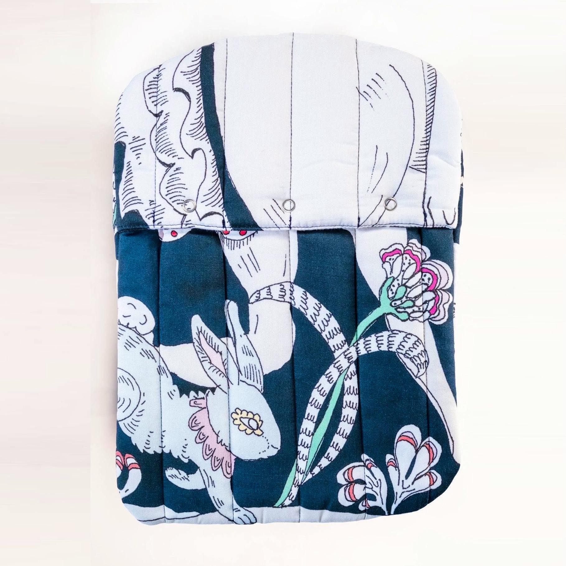 Hackney Essentials Quilted Hot Water Bottle in Paradox, Irregular Sleep Pattern, £59