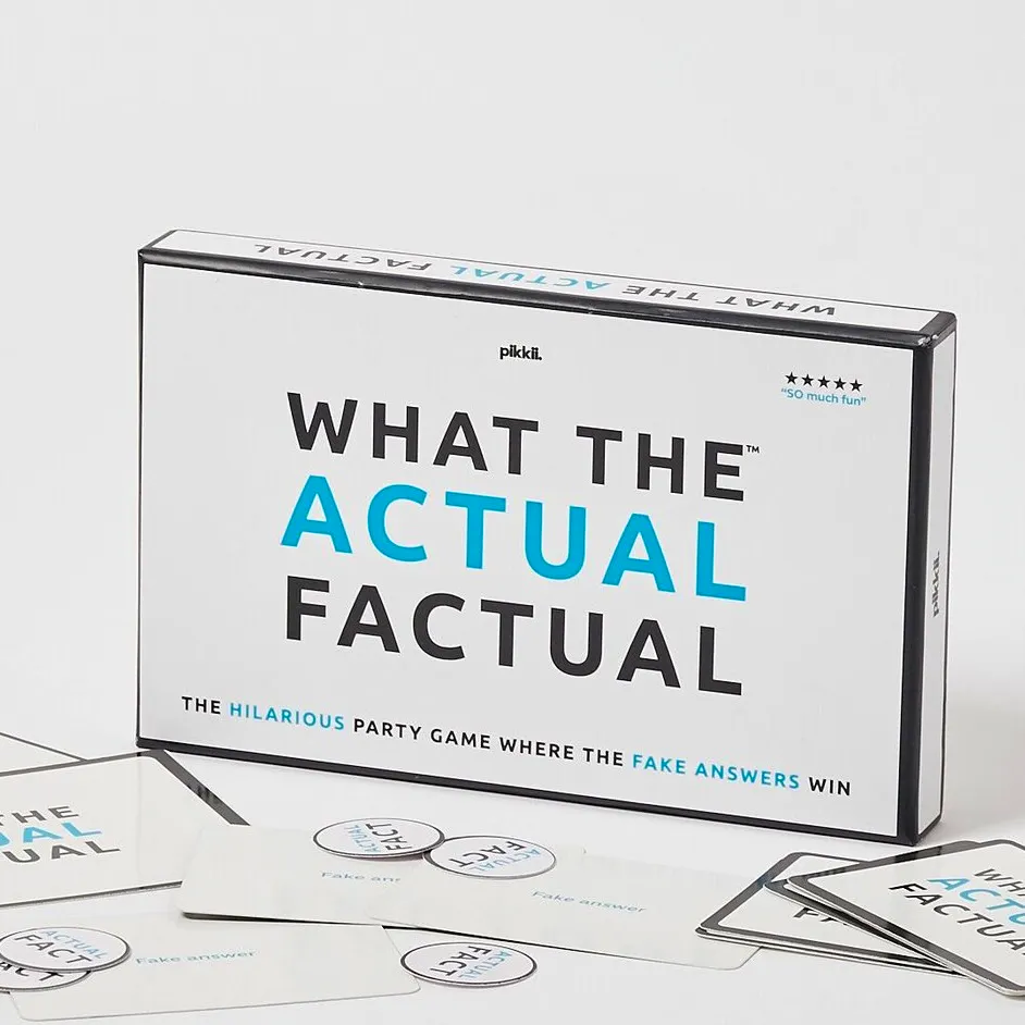 Oliver Bonas What The Actual Factual Card Game, £15