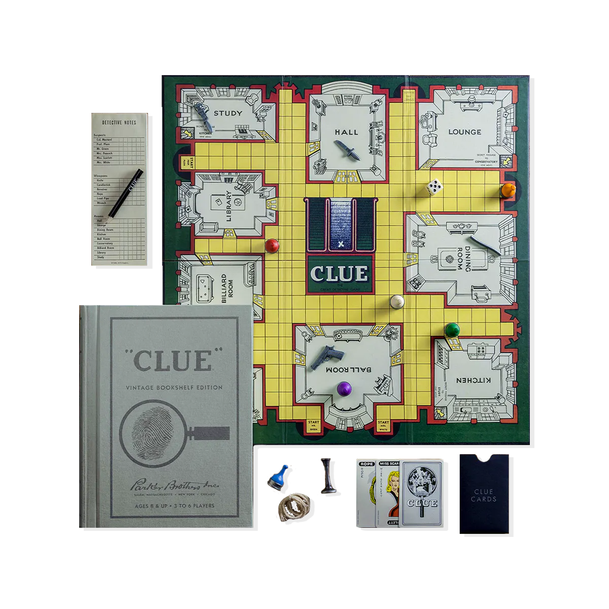 Not Another Bill Bookshelf Games Set (including Cluedo), £45