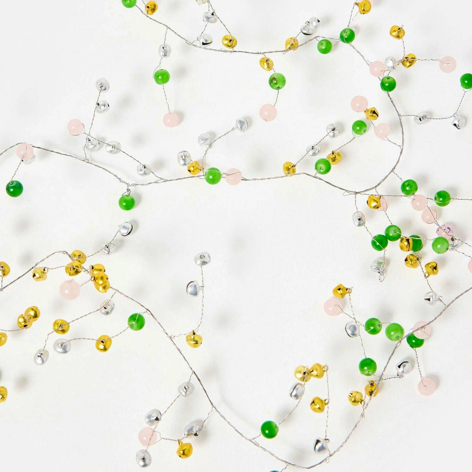 Oliver Bonas Pink & Green Bell Confetti Garland, £18.50