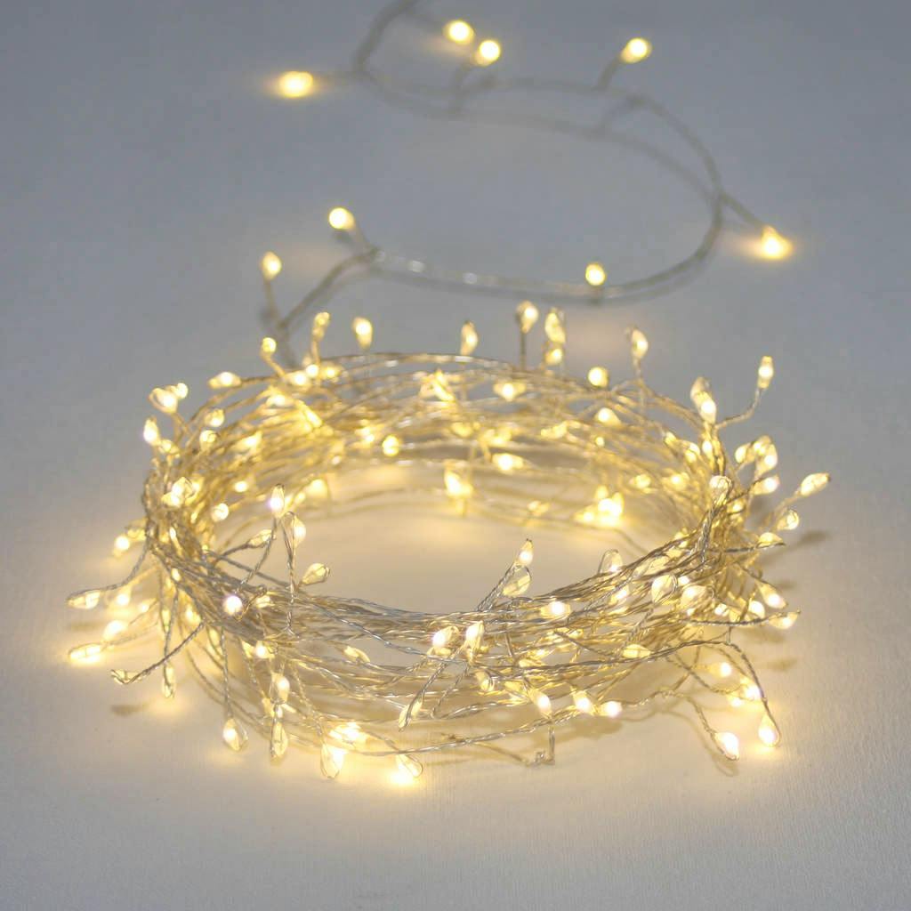 Not On The High Street Silver Or Copper Cluster Wire Lights, From £19.95
