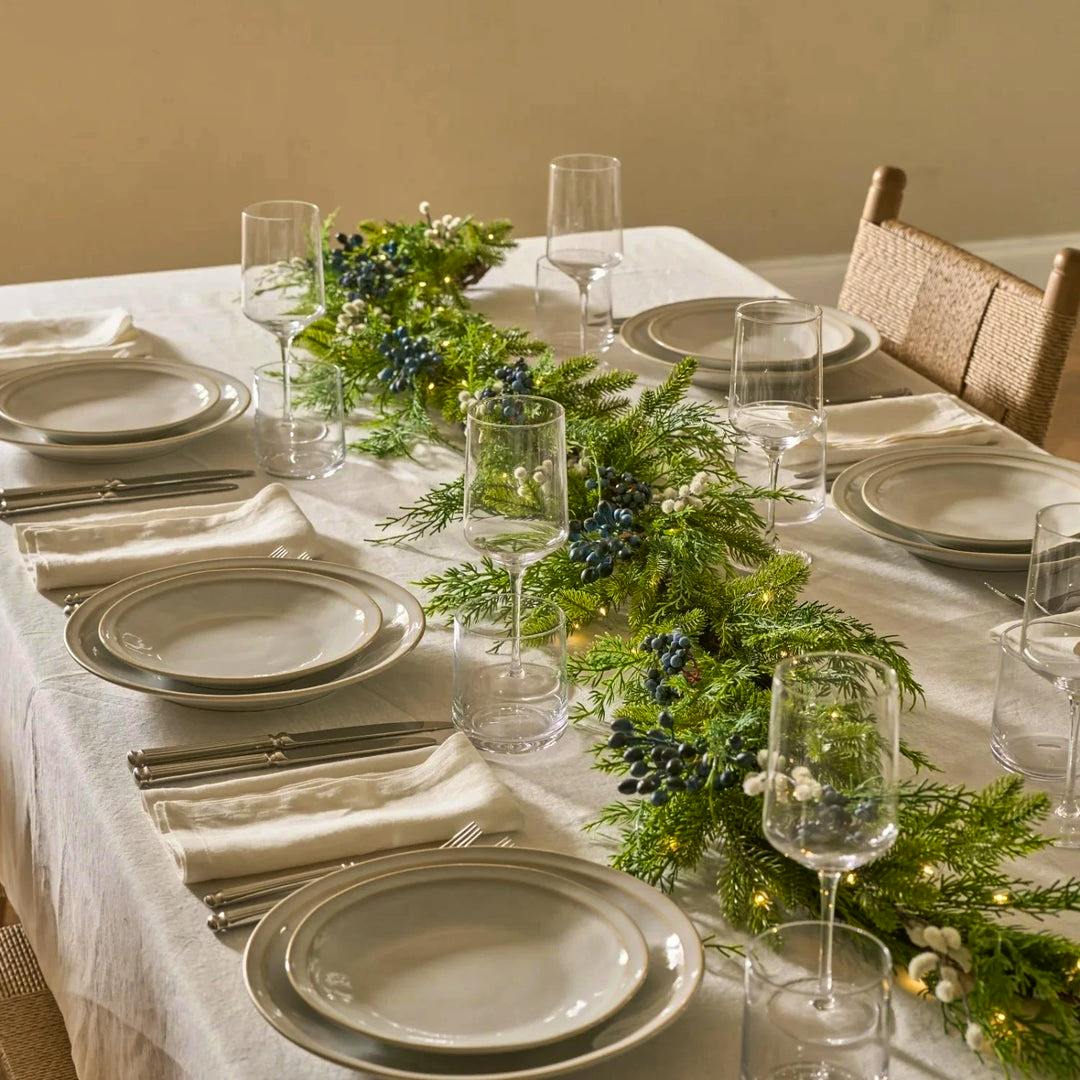 Neptune Pussy Willow & Foliage Pre-lit Garland, £115