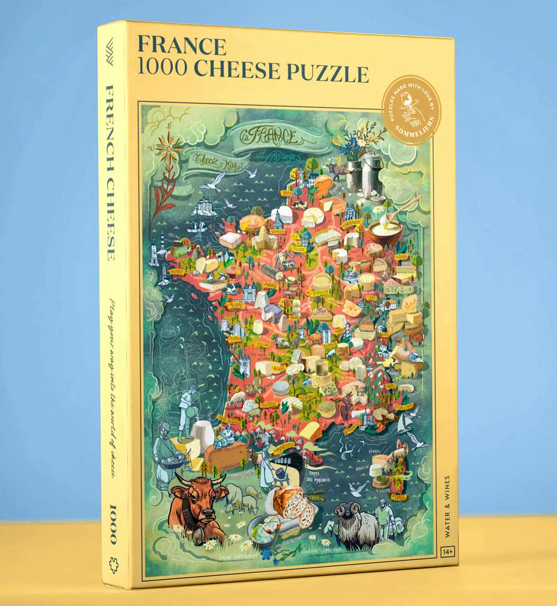 Water and Wines France Cheese Puzzle, 1000 pieces, £45