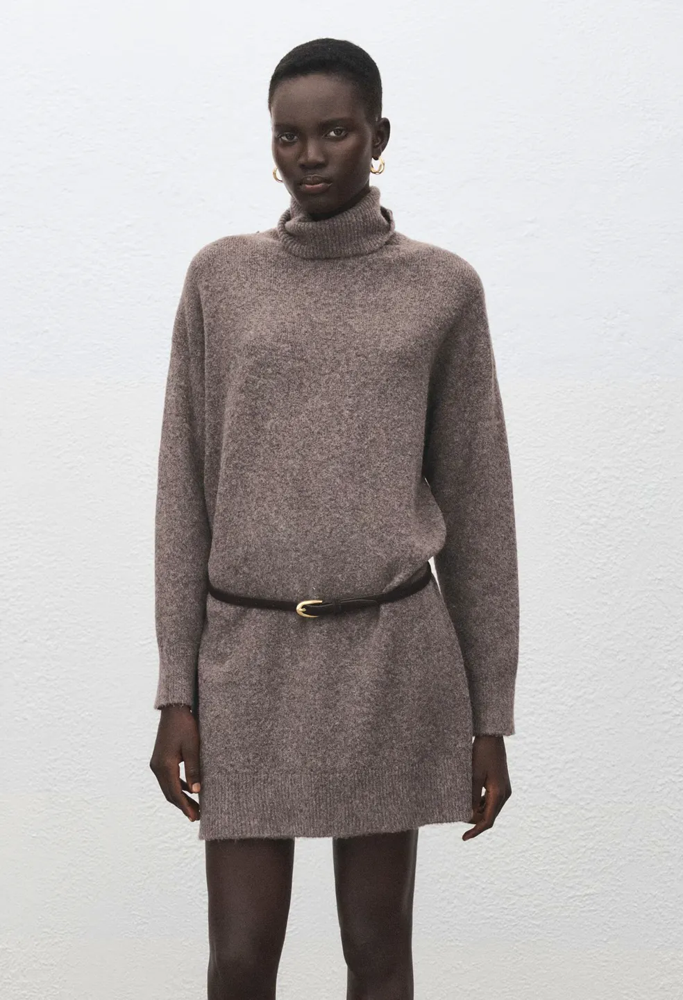 Mango Knitted Turtleneck Dress, £35.99