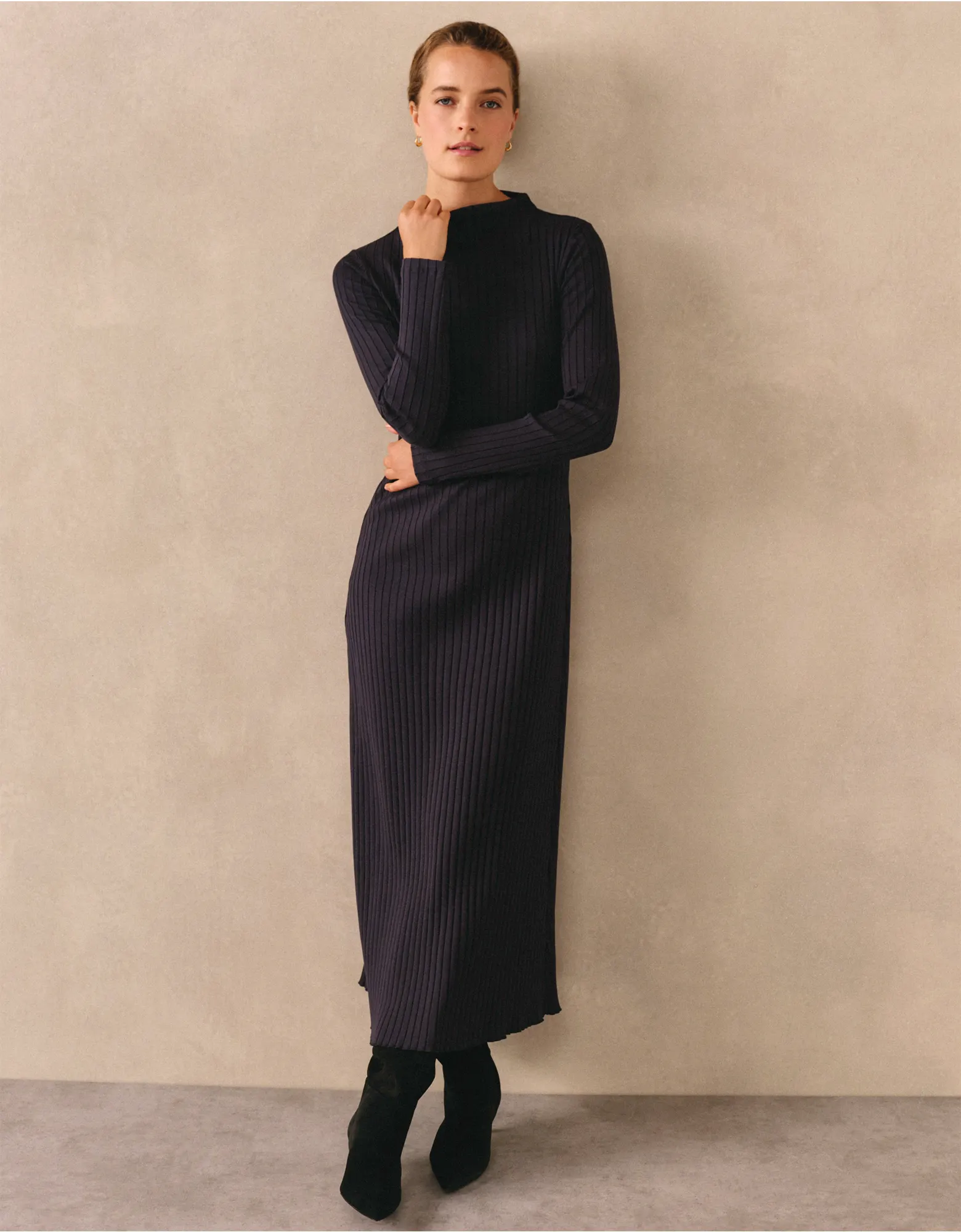 The White Company Jersey Flat Rib Dress, £110