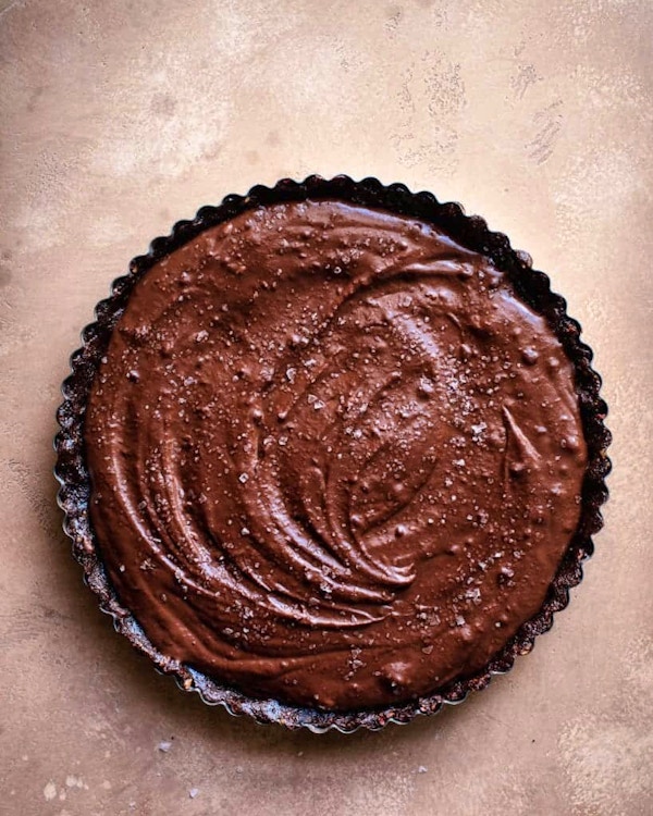 Vegan Salted Chocolate Tart