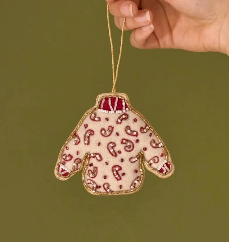Highbury Beaded Festive Jumper Hanging Decoration £10