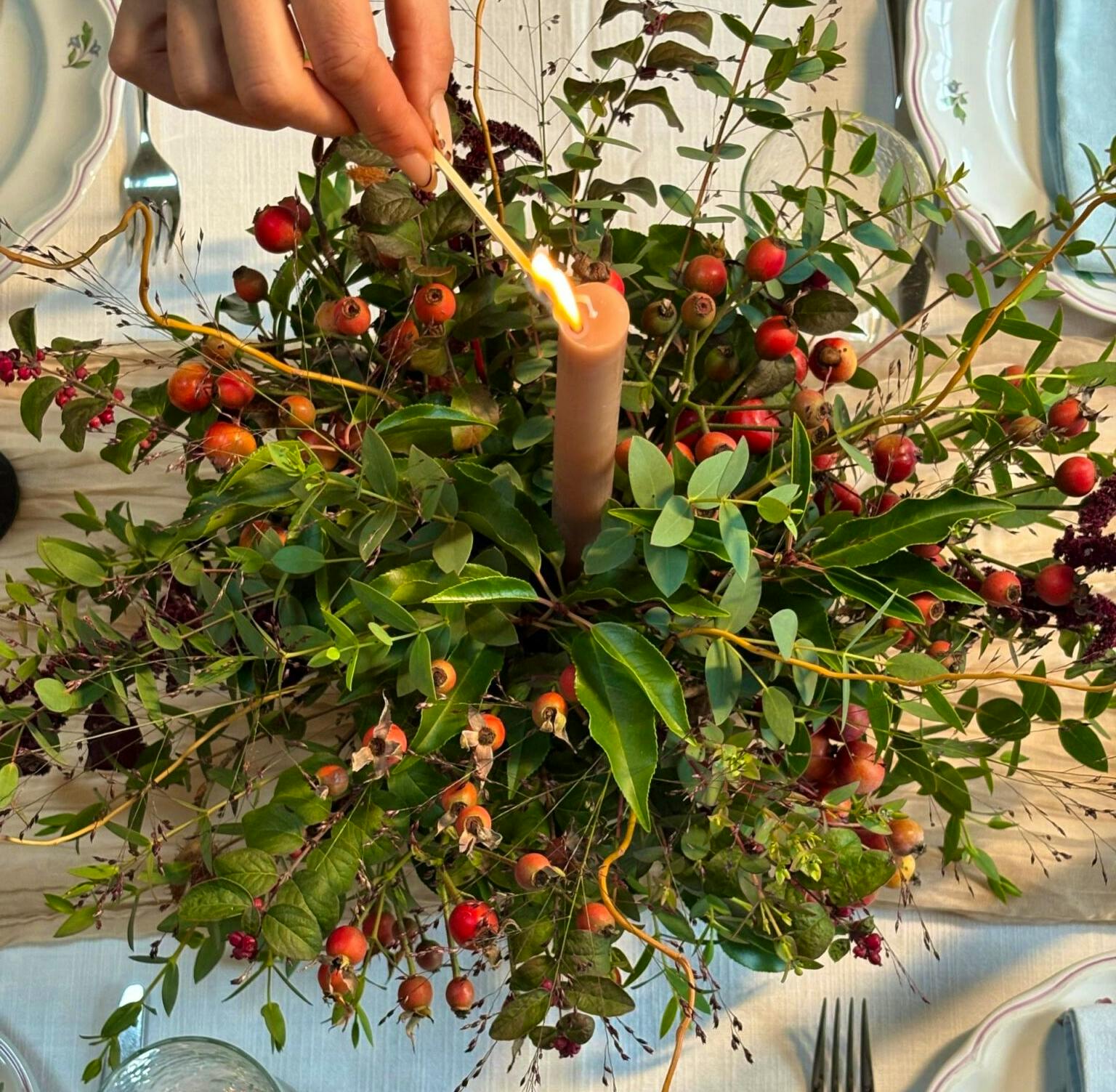 Christmas Table Centrepiece