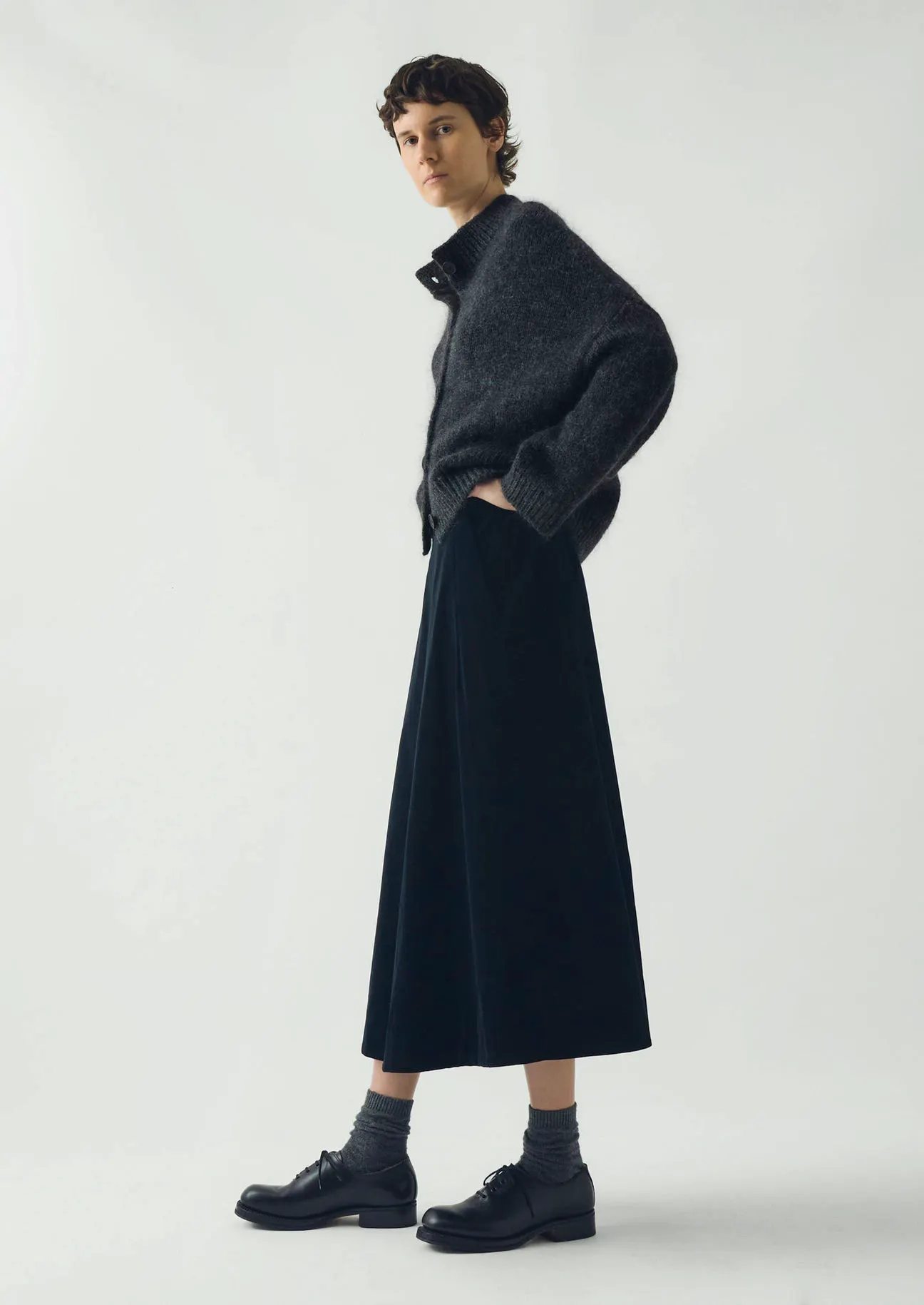 Toast Cotton Velvet A Line Skirt, £195