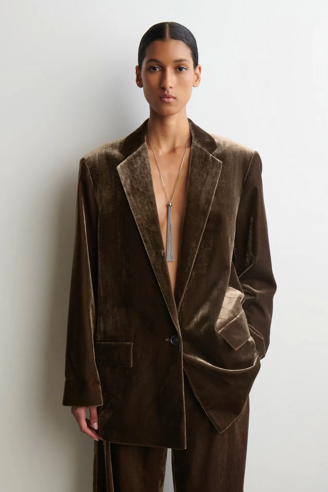 Cos Single-Breasted Velvet Blazer, £139