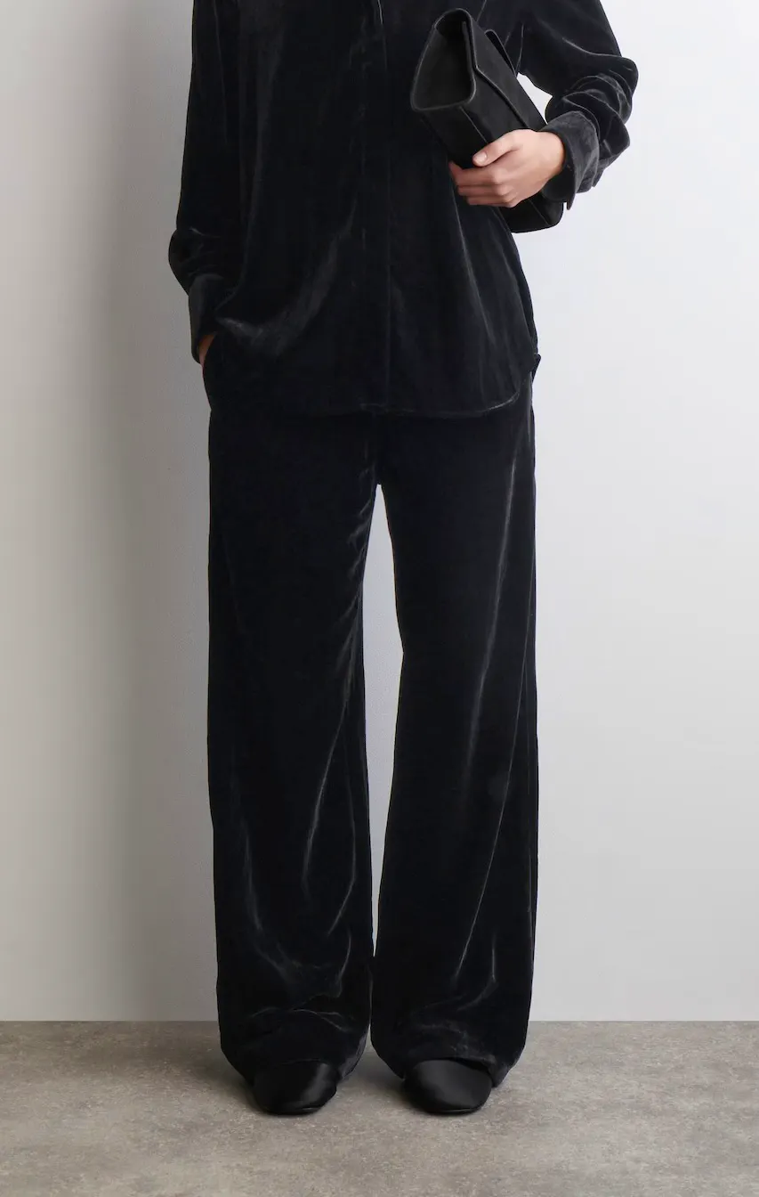 Cos Velvet Elasticated Straight-Leg Trousers, £119