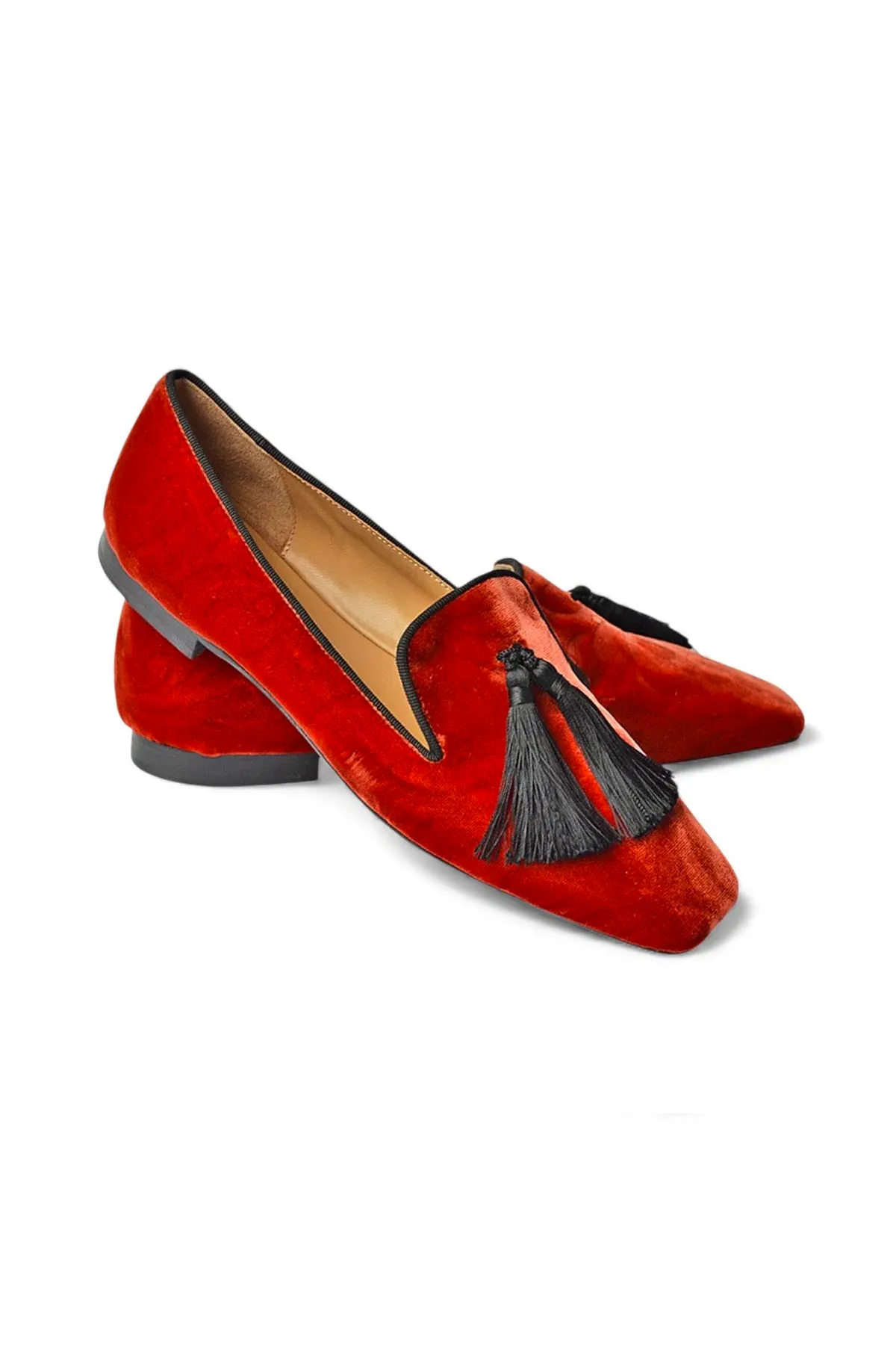 Mandarina Shoes Firenze Burnt-Orange Loafers, £199
