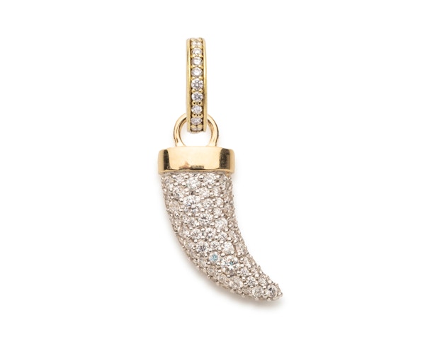 Snow Pave Diamond La Loba Claw Pendant