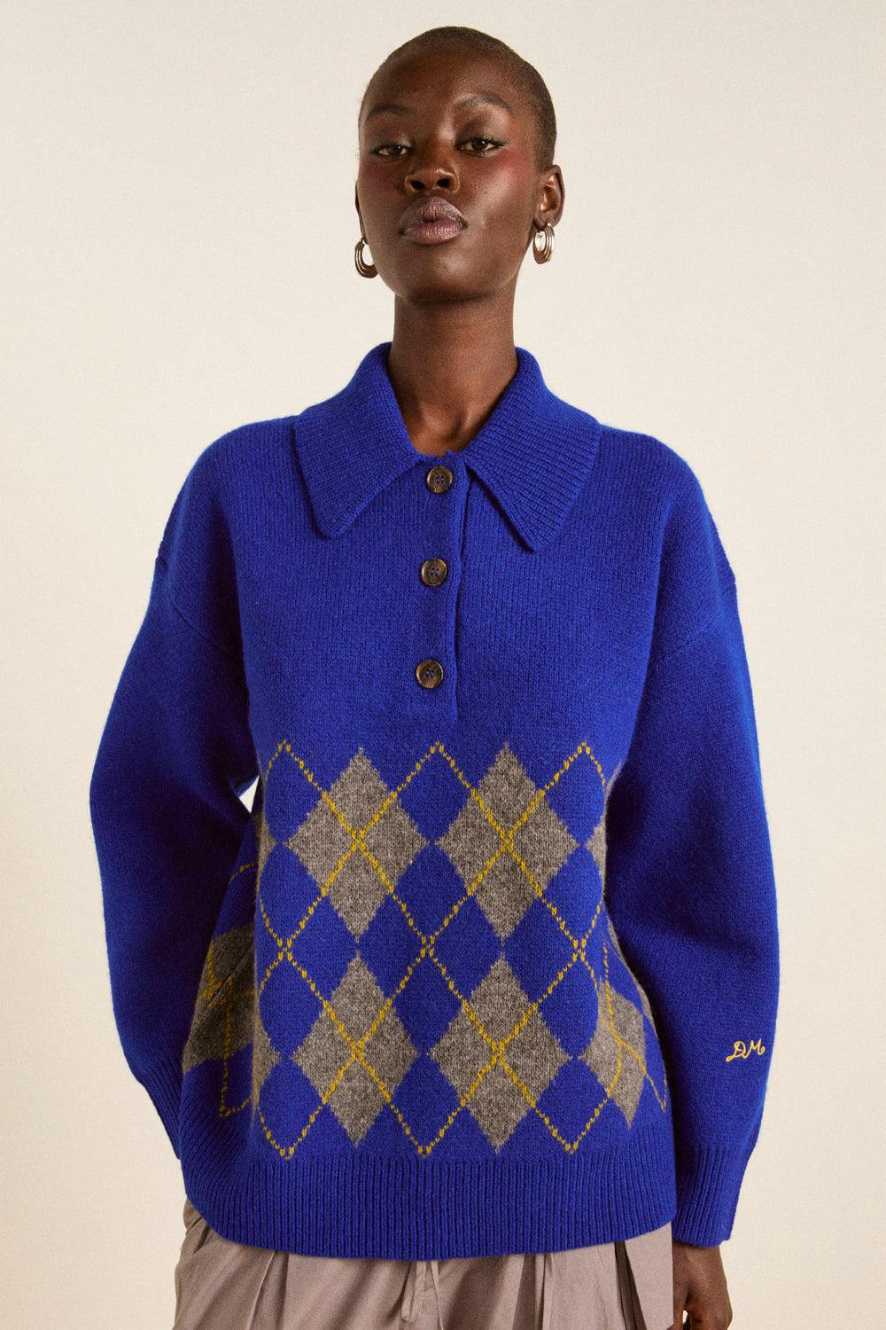 Saskia Slouchy Lambswool Rugby Jumper £53 (Was £115)