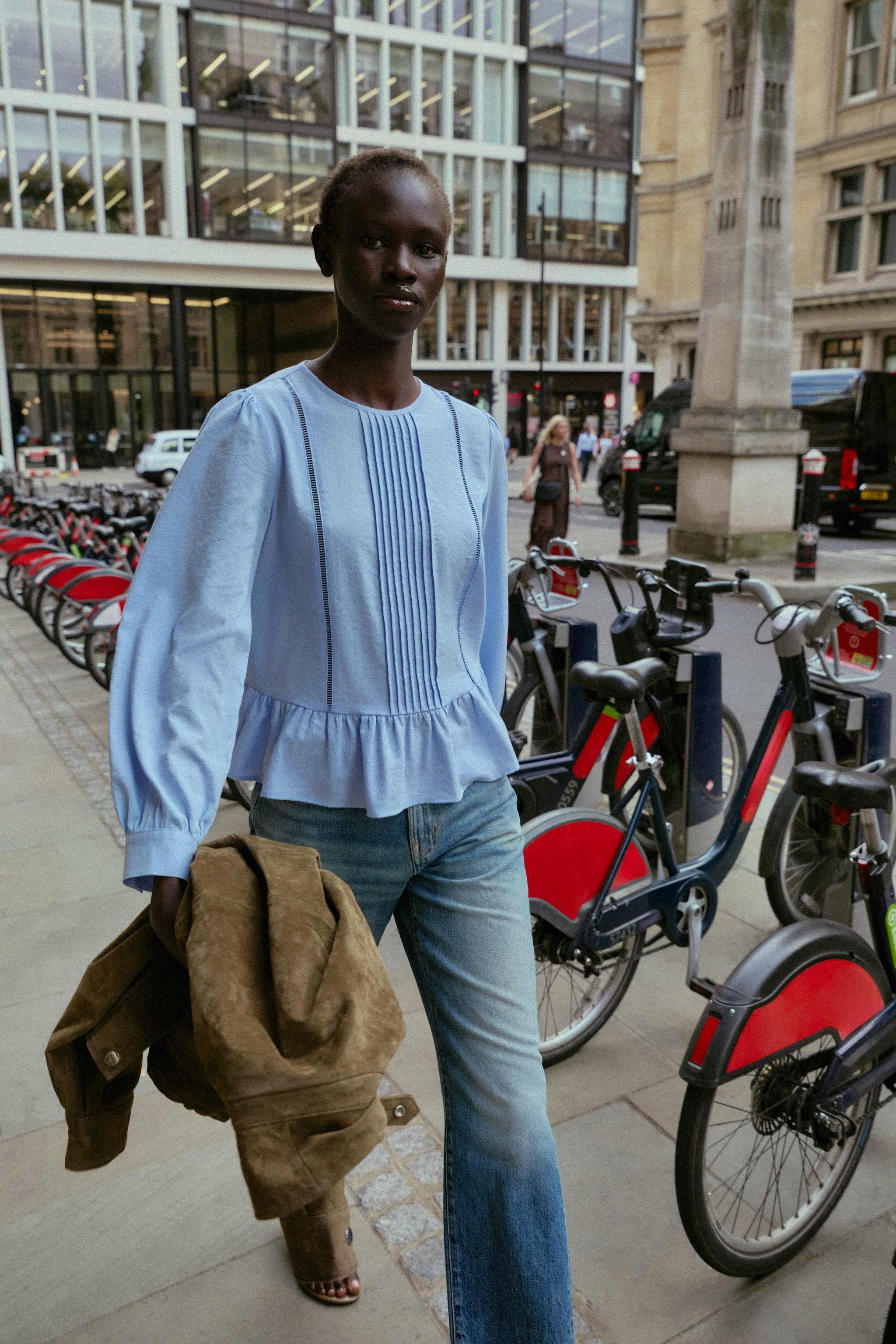 Ladder Stitch Peplum Blouse £17.99 (Was £27.99)