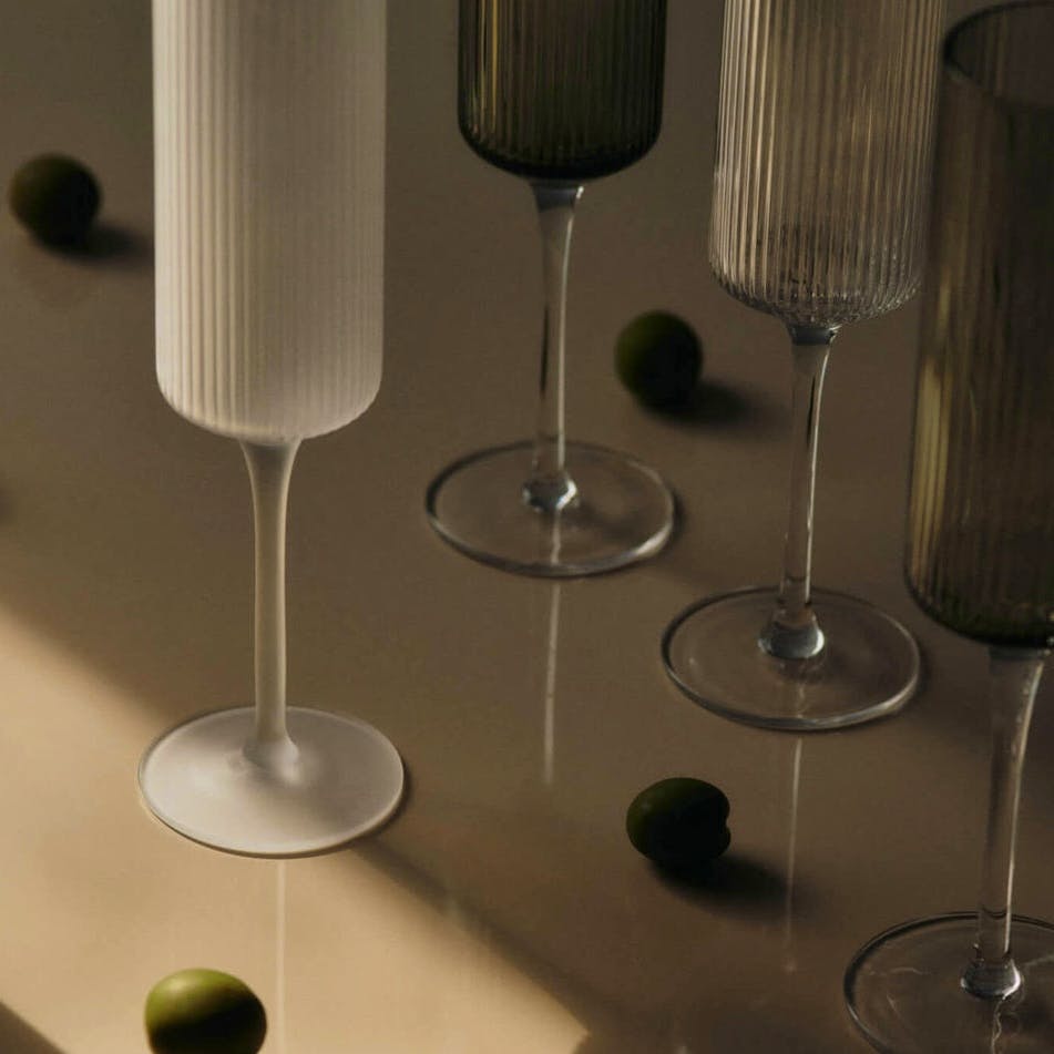 Ferm Living Ripple Champagne Flutes - Set of 2, £39
