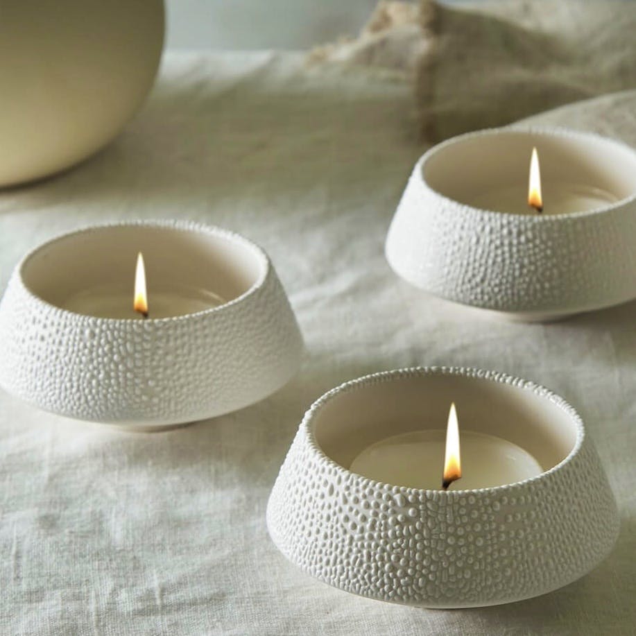 Layered Lounge Set of 3 Ceramic Tealight Holders, £19.20 (Was £24)