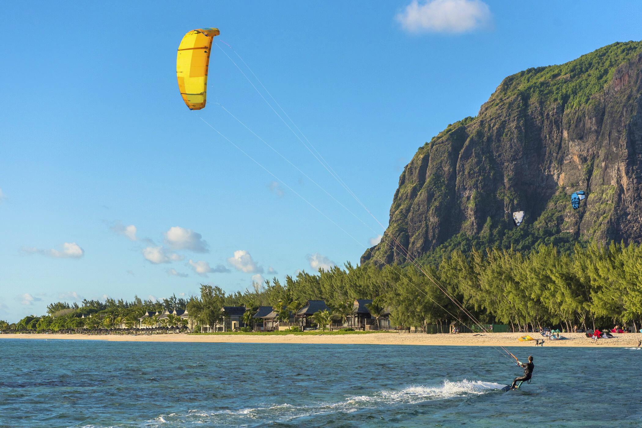 Kite Surfing, St Regis Le Morne, Mauritius