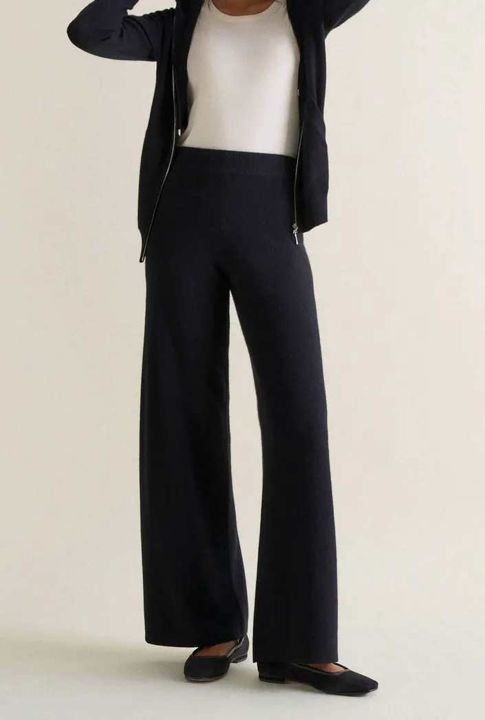 Rise And Fall Cashmere Wide Leg Trousers, £195