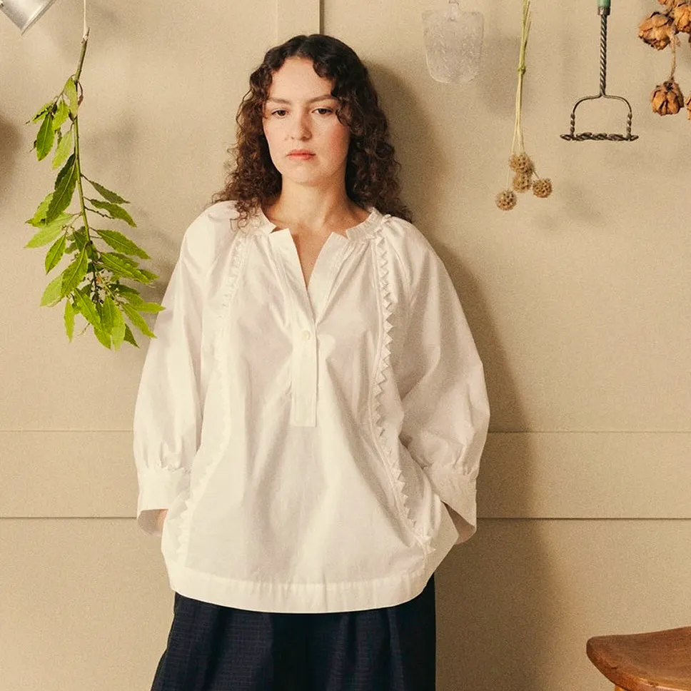 Toast Crockery Edge Cotton Poplin Top, £185