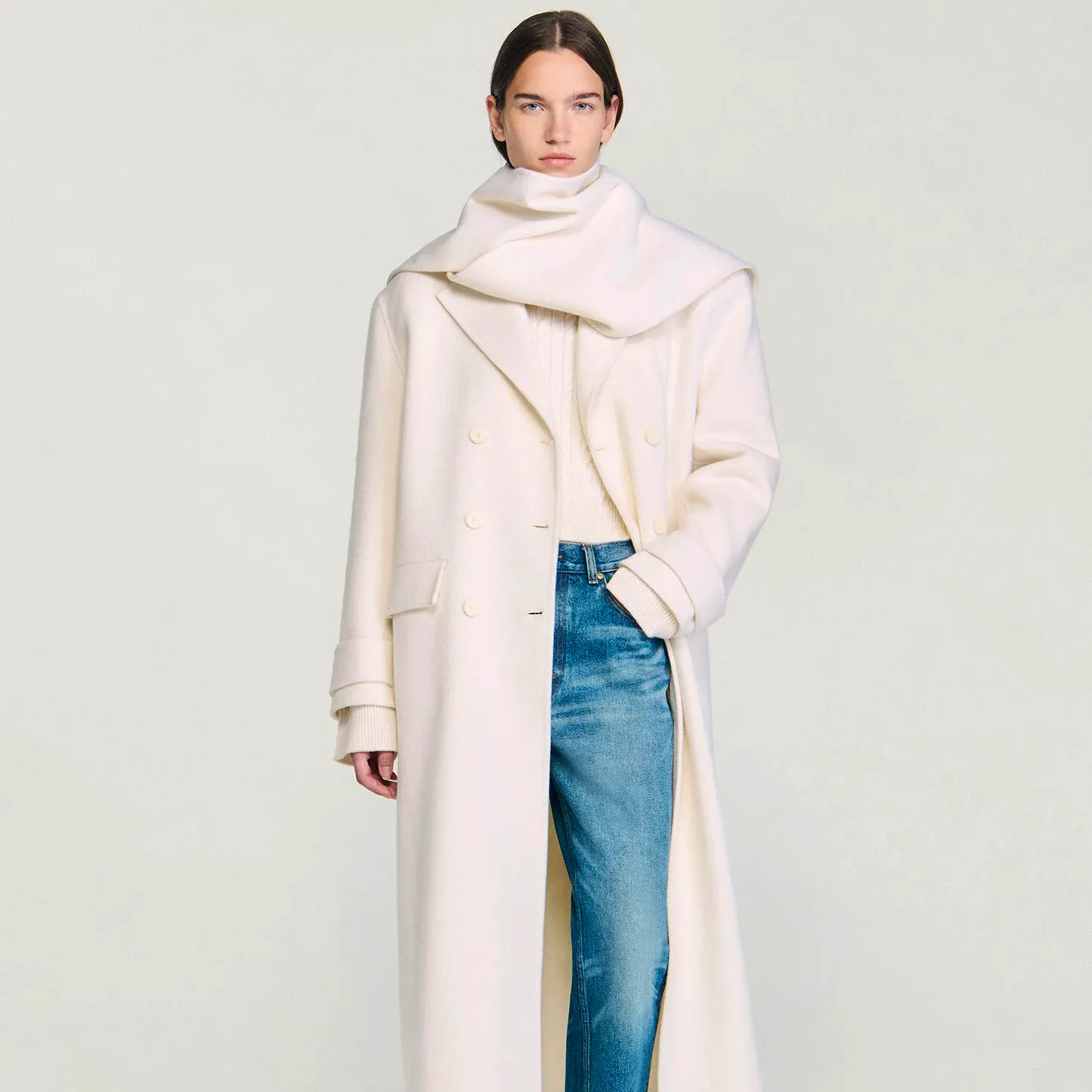 Sandro Oversized Wool Coat, £527.20