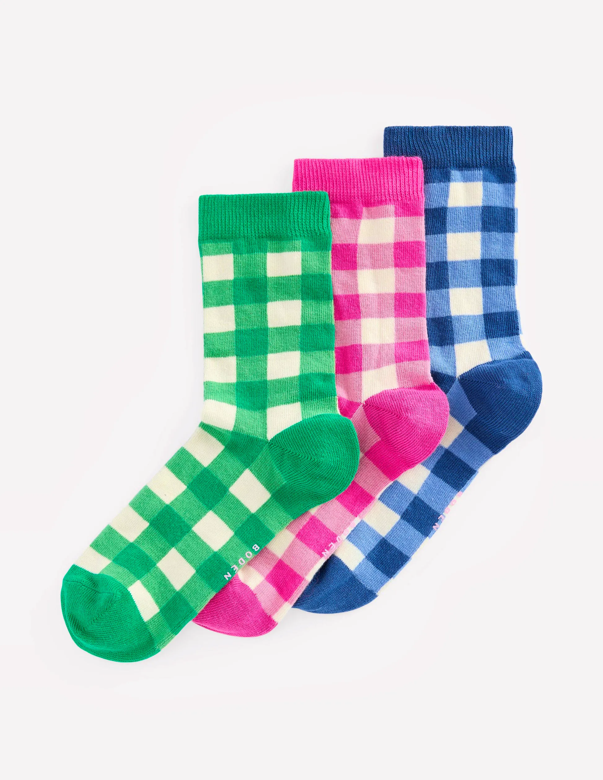 Gingham 3 Pack Socks £25