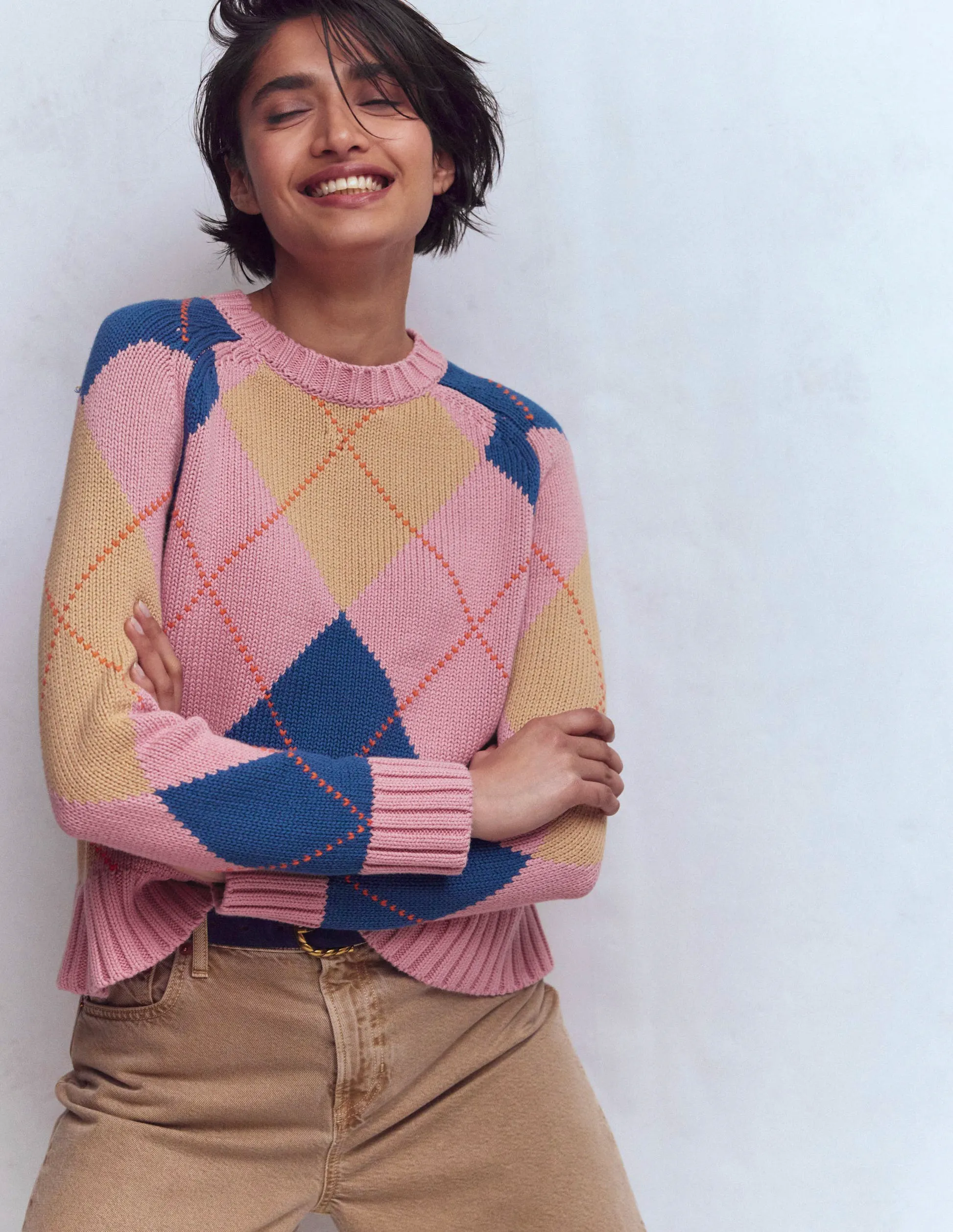 Camilla Cotton Argyle Jumper £99