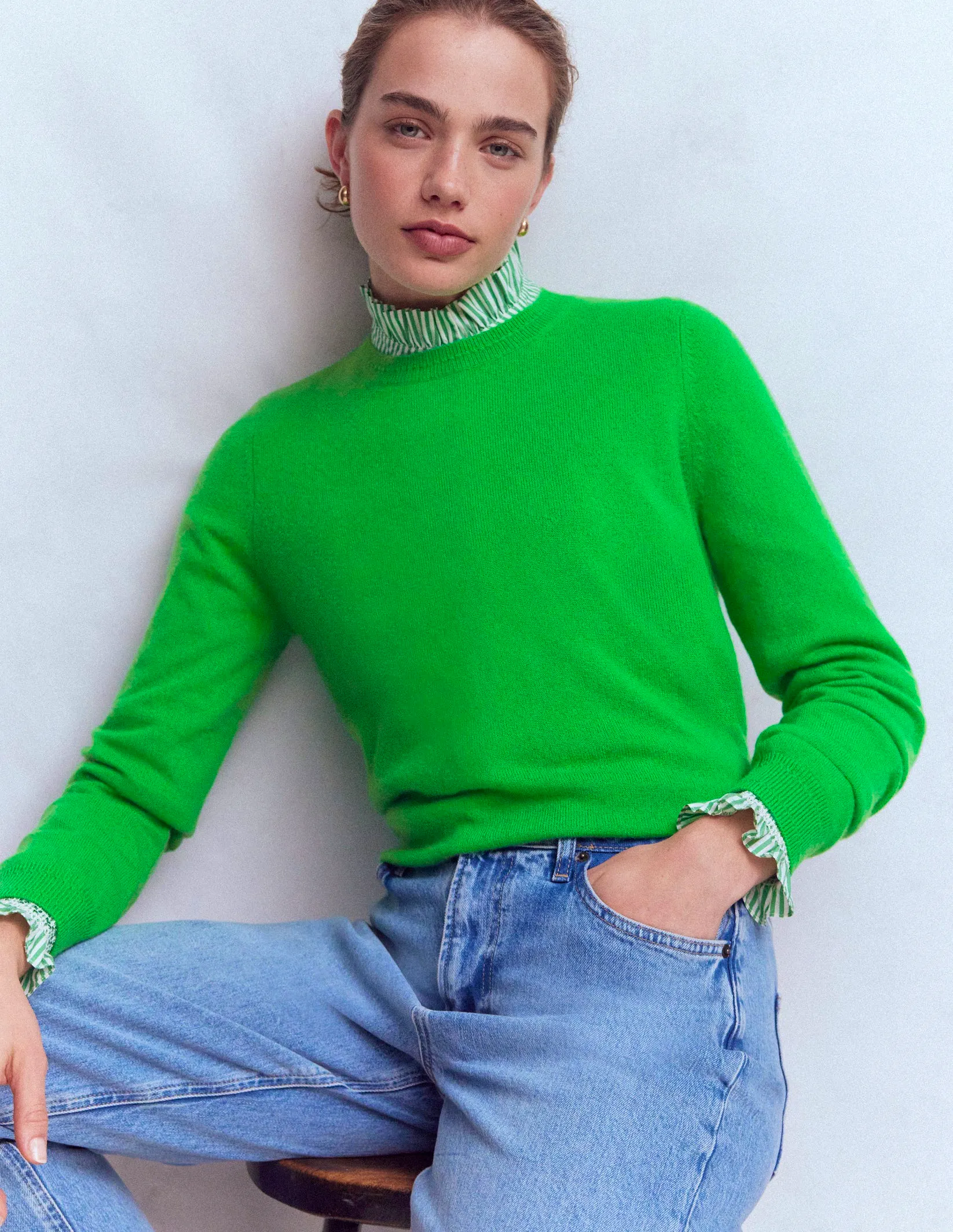 Eva Cashmere Crew Neck Jumper £129