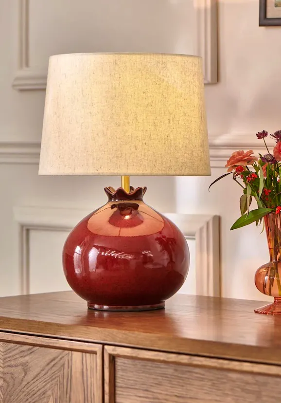 Next Nina Campbell Red Melograno Table Lamp, £80