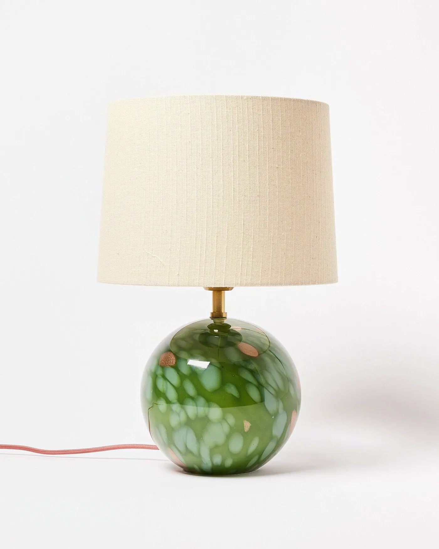 Oliver Bonas Zoja Green Glitter Desk Lamp, £95
