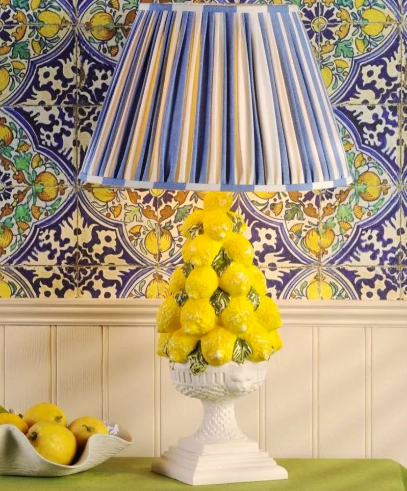 CP Lighting David Hunt Lighting, Limone Yellow Table Lamp, £306