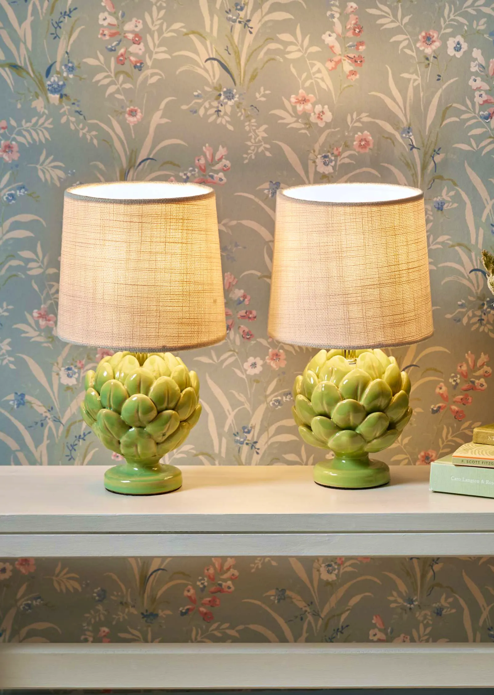 M&S Set Of Two Artichoke Table Lamps, £70