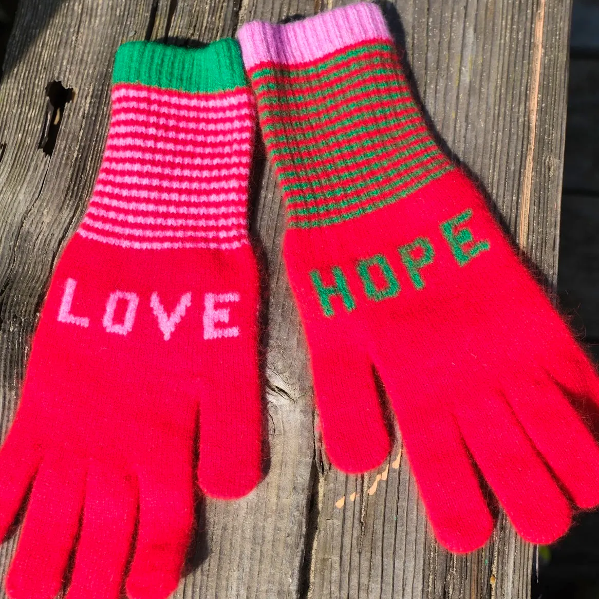 Aspiga Love Hope Fingerless Gloves, £40