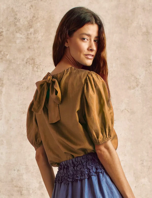 Silk Bow Blouse