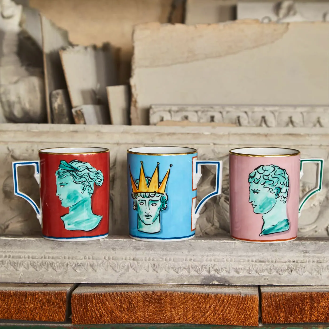 Il Viaggio Di Nettuno Sea Blue Mug By Luke Edward Hall