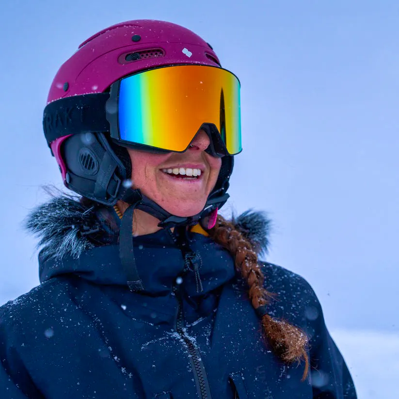 Untrakt Arkose Ski & Snowboarding Goggles (Black/Igneous Red), £140, NOW £70