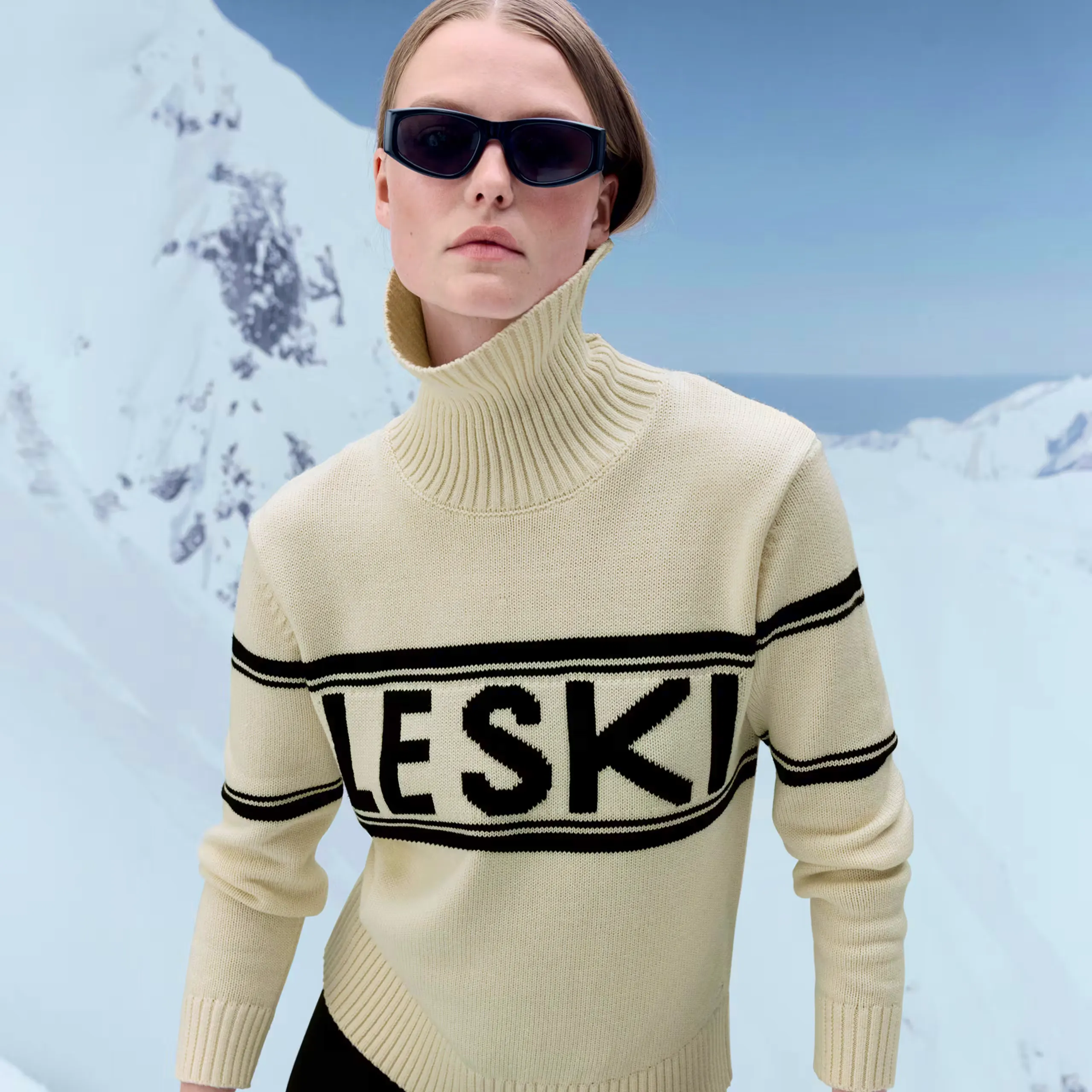 Goodmove Cotton Rich Slogan Roll Neck Jumper, £46