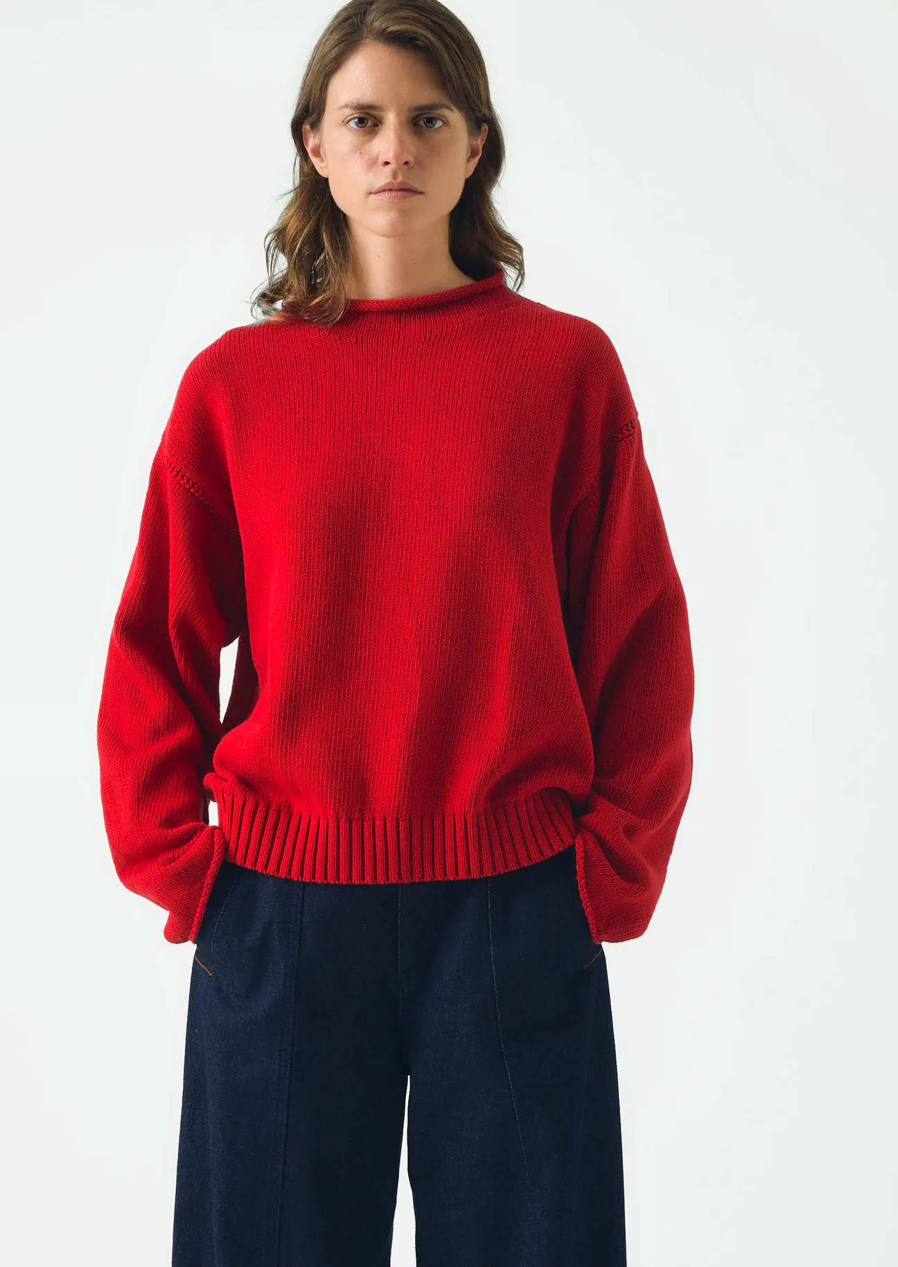 Cotton High Neck Sweater £175