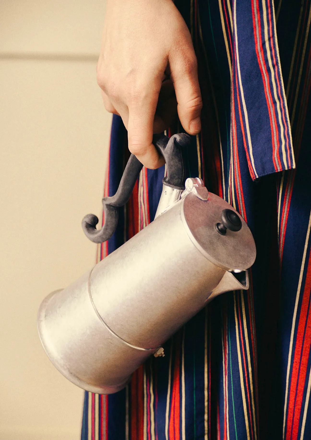 Stonewashed Aluminium Moka Pot £85