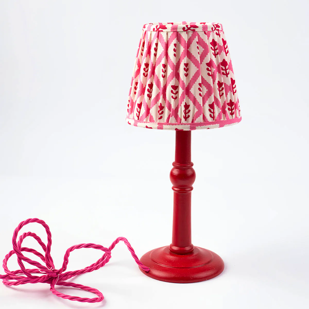 Molly Mahon Lampshade Pleated Buti Pink Small, £98