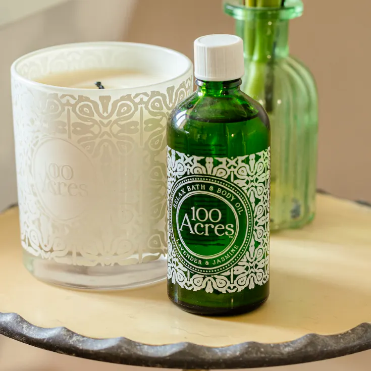 100 Acres Relax Bath & Body Oil, £28