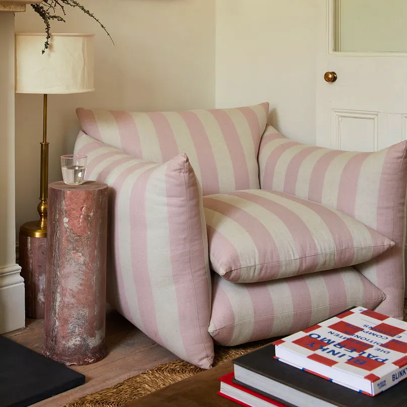 Buchanon Studio Studio Chair: Rose Stripe, £3,795