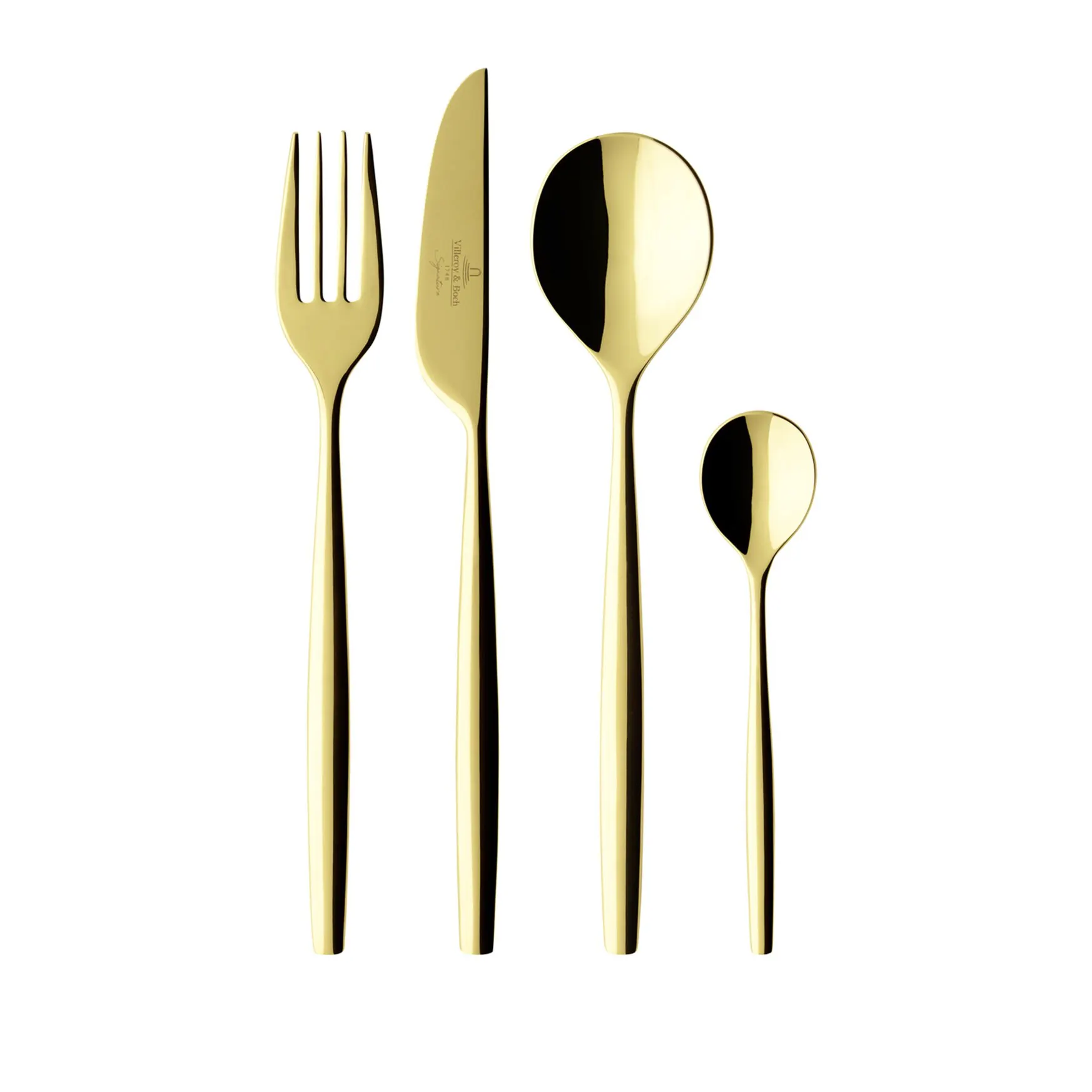 Villeroy & Boch MetroChic d'Or Gold-Plated Stainless Steel Set Urban chic with this 30 piece set for £989
