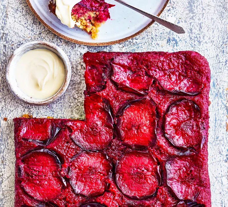 Plum Upside-down Cake