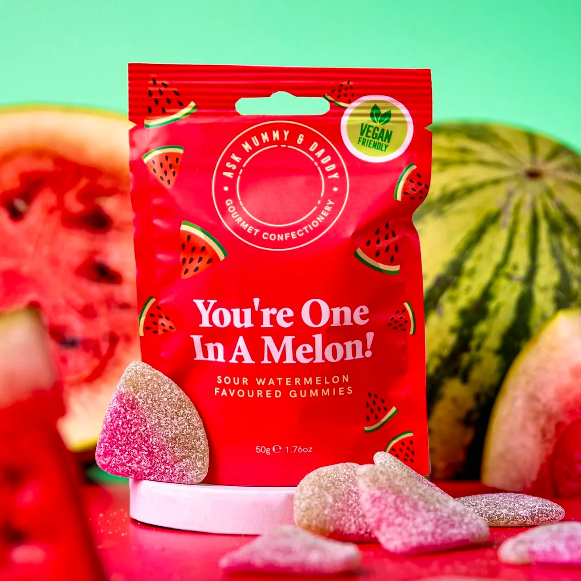 Ask Mummy And Daddy You’re One In A Melon! Gummies, £3.29