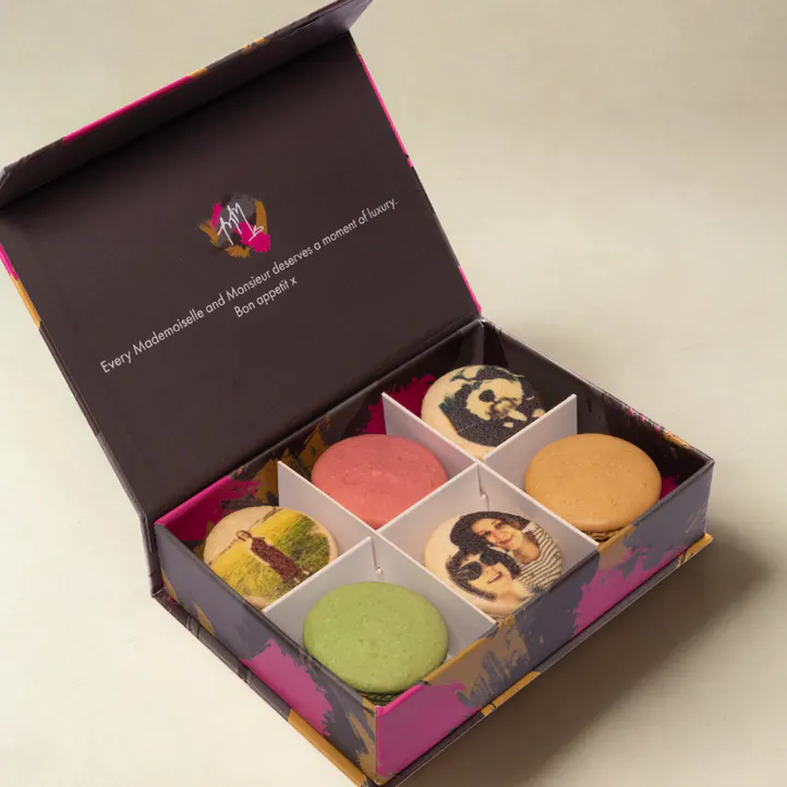 Mademoiselle Macaron Personalised Photo Macaron Gift Box, £15.50